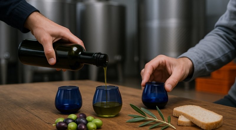 Olive oil tasting in Italy